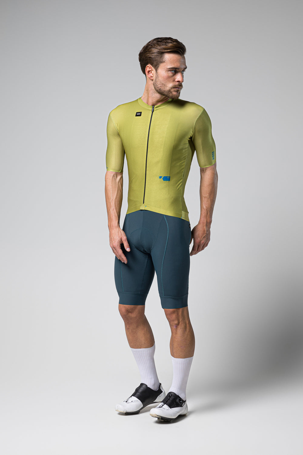 MAILLOT MANCHES COURTES HOMME MAGNITUDE SPLIT VERT