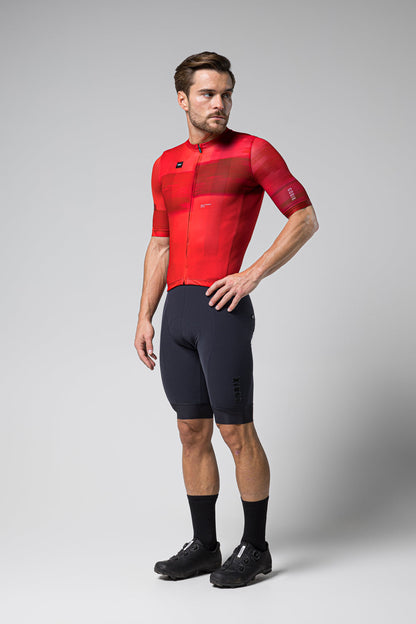 MAILLOT MANCHES COURTES STARK HOMME CERISE