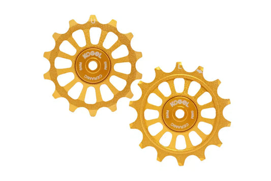 Roldanas Kogel aluminio 14/14 para Sram Eagle y Shimano 12 Velocidades | Gold Edition