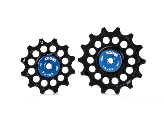 Poulies Kogel en aluminium pour SRAM Eagle 12/14 Z | Bleu Noir