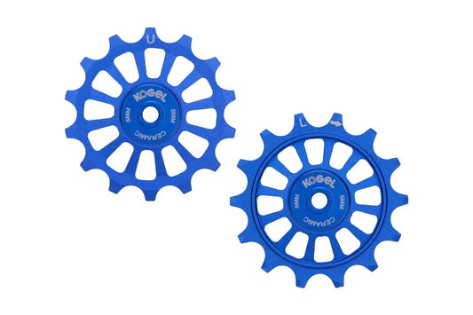 Roldanas Kogel aluminio 14/14 para Sram Eagle y Shimano 12 Velocidades | Blue Edition